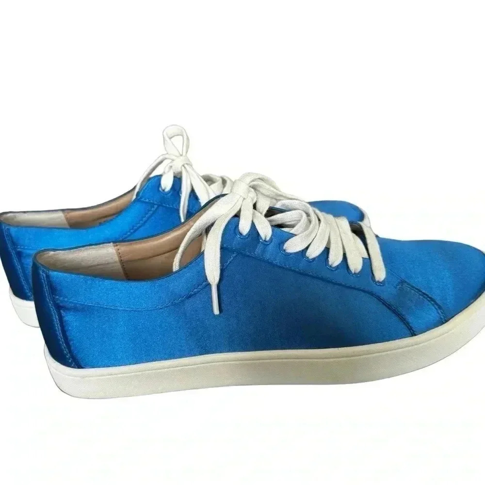 Saks Fifth Avenue Tia Satin Low Top Sneakers, size 9 - Picture 12 of 15